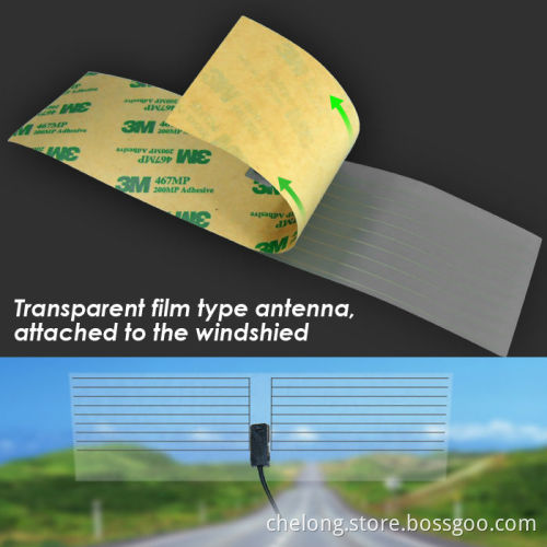 Hot-seling CAR DVB-T transparent film type flexible digital car